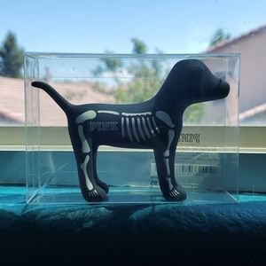 🆕️ PINK: Collectible dog toy black skeleton print